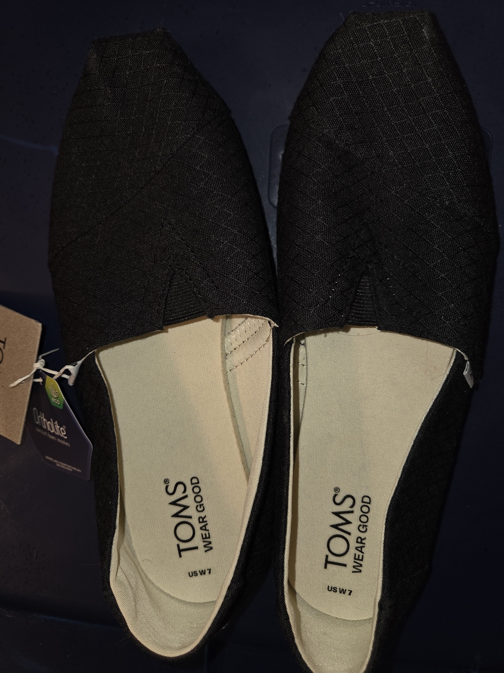 TOMS  Classic Slip-On Shoes in Black